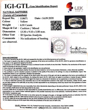 6.55/CT Natural Ceylonese Pukhraj Stone with Govt Lab Certificate-YELSA9U